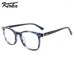 Sunglasses Frames Kirka Unisex Eyewear Acetate Square Pattern/Transparent Single Colour Frame Myopia/Hyperopia Spectacle Eyeglasses WD1477P