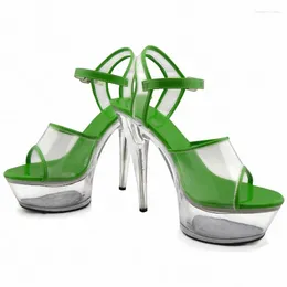 Dance Shoes 15CM High Heel Sandals Centimeter-high Heels Korean And Wedding Models Show