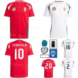 24-25 Soccer 4 Attila Szalai Jerseys Euro Cup 18 Zsolt Nagy 10 Dominik Szoboszlai 13 Andras Schafer 2 Adam Lang Marton Dardai National Team Football Shirt XiongYaLi