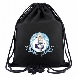 backpack Genshin Impact Carto Drawstring Bags Boys Girls Bookbag Women Fi Shoulder Bag D78F#