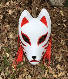 Hand Painted Updated Anbu Mask Japanese Kitsune Mask Full Face Thick PVC for Cosplay Costume 2207155450079