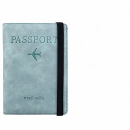 busin Anti-magnetic Passport Holder Fintie Passport Holder, Slim Travel Wallet Blocking Card Case Cover Passport Cover w4u1#