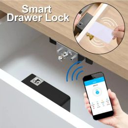 System Smart Home Drawer Electronic Lock Hidden Diy Wooden Cabinet Smart Door Lock Ic Card Sensor Ttlock App Unlock Security Protection