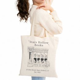 stars Hollow Books Tote Bag T Womens Designer Tote Bags Reusable Shop Bag for Groceries Shoulder Bags for Lady Shopper J8S5#