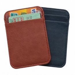 fi Double Sided Ultra-thin Card Holder Bank Credit ID Cards Pouch Case Wallet Organizer Thin Busin Bank Card Package d8QU#
