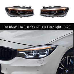 Front Lamp For BMW F34 3 series GT LED Headlight Assembly 13-20 Daytime Running Light Streamer Turn Signal Indicator Lighting Accessory