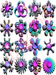 Rainbow Metal spinner star flower skull dragon wing Hand Spinner for Autism ADHD Kids adults antistres Toy EDC kids toys6127155