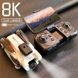 Drones New 4K Profesional 8K HD Camera S1S Mini Drone Obstacle Avoidance Aerial Photography Brushless Foldable Quadcopter Dron Toys 240416