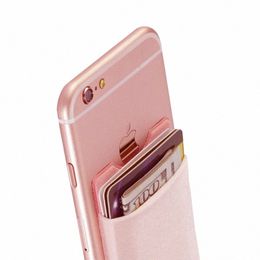 new Hot Fi Phe Card Holder Universal Elastic Cellphe Pocket Adhesive Sticker Wallet Case Card Holder Accories 05Is#