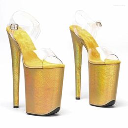 Dance Shoes Wome Fashion 23CM/9inches PVC Upper Platform Sexy High Heels Sandals Pole 003