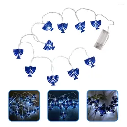 Candle Holders Chanukah Decorative String Lights Fairy Battery Operated Light Decorations