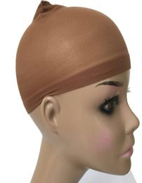 Deluxe Wig Cap 24 Pieces HairNet Black Brown Blonde Colour WeavingCap for Wearing Wigs Snood Nylon Mesh Caps5634016