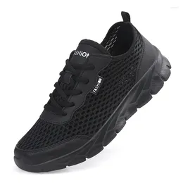 Walking Shoes Summer Breathable Mesh Sandals Men Sneakers Lightweight Male Outdoor White Sport Tennis Trainers Soft Loafers