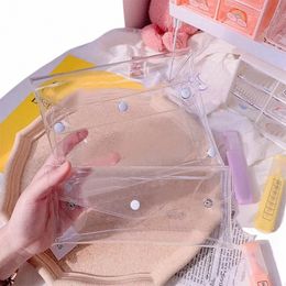 pvc Transparent Cosmetic Bag Makeup Case Travel Toiletry Organiser Make up Bags Student Cute Pencil Case Storage Purse Pouch t0K9#