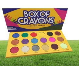 2022 BOX OF CRAYONS Eyeshadow Palette 18 Colour Shimmer Matte Eye shadow Makeup Palette2994697