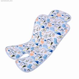 Stroller Parts Accessories Summer baby stroller cooling pad breathable ice seat multifunctional car Q240416