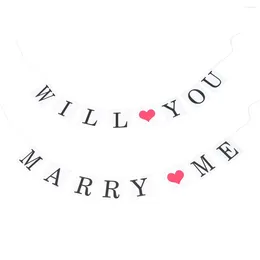 Party Decoration 3 M Wedding Propose Banner Will You Marry Me Garland Props Bunting Wedidng