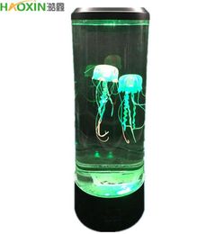 HaoXin 7 Colour Changing LED Jellyfish Lamp Aquarium Bedside Night Light Decorative Romantic Atmosphere USB Charging Creative Gift9280998