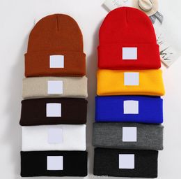 20pcs Frühling Winter Mann Herbst Winter Doppelstrick Hut mit Saum Frau Mode Beanies Schädel Chapeu Kappen Baumwolle Gorros Junge Wolle warmes Schüler Paare