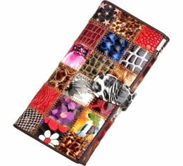 Baellerry 3 Fold Fashion Genuine Leather Women Wallets Patchwork Hasp Coin Pocket Purse Female Clutch Bag Lady Money Clip Y19052306277729