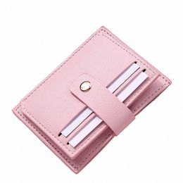 2023 New Portable Women's Wallet Short Coin Purse Fi PU Leather Multi-card Bit Card Holder Mini Clutch Purses for Girl N6S5#