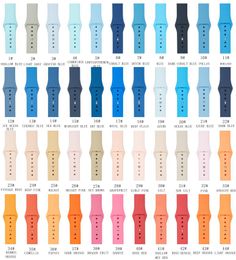 88 Colour Silicone strap band for Apple watch band Strap 40mm 44mm 42mm 38mm bracelet Rubber watchband for Series 4321 watch8105397