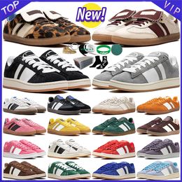 New Men Women Designer Casual Shoes Trendy Sneakers Leopard Hair Brown Footwear White Black Green Red Crystal Beige Night Navy Outdoor Mens Trainers Tennis Jogging