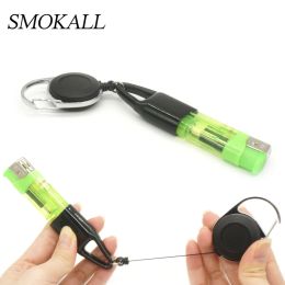 Keychains 10pcs Lighter Holder with Retractable Keychain Lighter Protective Cover Leash Furniture Tool Sleeve Clip Smoking Accessories