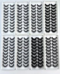 10 Pairs 3D Faux Mink Eyelashes 100 Handmade Natural Thick Long False Eyelash Dramatic Fake Lashes Makeup 10Style5618756