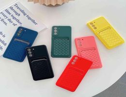 Card Holder Wallet Cases For Samsung Galaxy A32 5G A21S M21 A12 A52 A51 A71 A72 A 52 32 S21 Plus S 21 Ultra Liquid Silicone Cover6341415