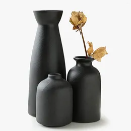 Vases Nordic Ceramic Vase Set Decorative Flower Arrangement Modern Ware Three-Piece Decoration Home Living Room