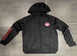 Adult 20 21 olympiakos Hoodie Windbreaker jackets 2020 2021 Hoodies Sports jackets Hooded zipper winter coat Running Men039s Ja9333236664