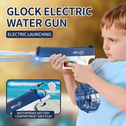 Gun Toys Desert Eagle Electric Water Gun Pistol Shooting Toy Gun High capacity Full Automatic Summer Pool Beach Toys For Children Gifts 240416