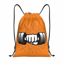 custom Gym Fitn Logo Drawstring Bags for Shop Yoga Backpacks Women Men Sports Gym Sackpack c4U3#