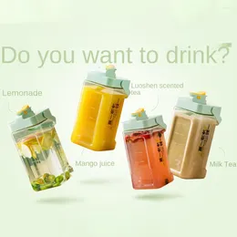 Water Bottles Large Capacity Cold Bottle Drinkware Kettle Juice Container Plastic 3.5L Fruit Tea Bucket Kitchen