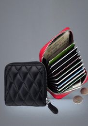New fashion luxury classic designer coin bag stripped zipper genuine leather card holder wallet for women girls9373981