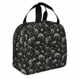 excavated Fossils Rex Dinosaur Insulated Lunch Bag Thermal Bag Meal Ctainer Large Tote Lunch Box Men Women School Outdoor q8pH#