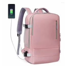 Backpack 15.6 Business Waterproof Travel Bagpack Men Women Expandable Laptop Bag Large Capacity Schoolbag Computer XM154
