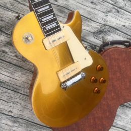 Guitar 2022 hot selling electric guitar gold powder shiny surface professional performance level free delivery to home.