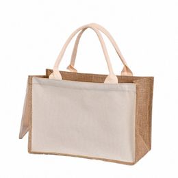 upgrade zippered linen bag simple gift bag stylish shop bag V4Rq#