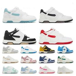 Out Office Low Top Offs Basketballschuhe weiße Laufschuhe Männer Frauen Schuhe Luxus Modedesigner Hellblau Outdoor Sneaker 36-45