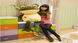 Dorimytrader Large 47039039 120cm Giant Stuffed Soft Plush Cartoon Animal The Frog Prince Toy Nice Gift For Babies DY5495010