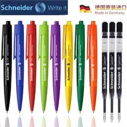 German Schneider Gel Pen Like Color Rod Press Black Quick Drying 0.4mm Replaceable Refill Office School Kawaii Stationery