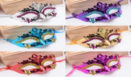 Halloween Princess Cosplay Mask Christmas Crown Prom Masquerade Masks Mardi Gras Venetian Dance Party Plated Mask2745649