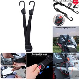 2024 60Cm Motorcycle Luggage Belt High-Strength Elastic Trunk Strap Helmet Gear Buckle Rope Electric Vehicle Retractable Protection