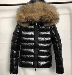 New Top Fashion Womens Fur Nylon Down Jacket Designer Lady Warm Hooded Snap Button Zip Closure Outwear Women Parka Winter Coat SX8144345