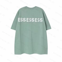 T-shirt Essentialsshirt Mens T Shirts Thick Cotton Version Summer Women Designers Tshirt Fashion Tops Man Casual Letter Polos Clothing Clothes Tees 2024 ZX6