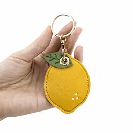 leather Women Acc Card Case Busin Card Holder Id Card Mini Wallet Girls Coin Purse Key Chain Key Ring Cards Pack Pocket X73m#