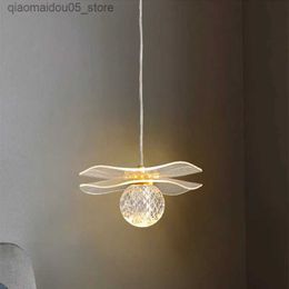 Lamps Shades 12W Lotus Ball LED Pendant Lamp Indoor Lighting Nordic Pendant Lamp Bedside Table Staircase Modern Bedroom Art Pendant Lamp Q240416