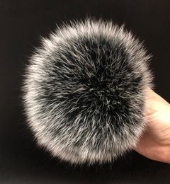 DIY Luxury Fur PomPom 100 Natural Fox Hairball Hat Ball Pom Pom Handmade Really Large Hair Ball Whole Hat With Buckle5586718